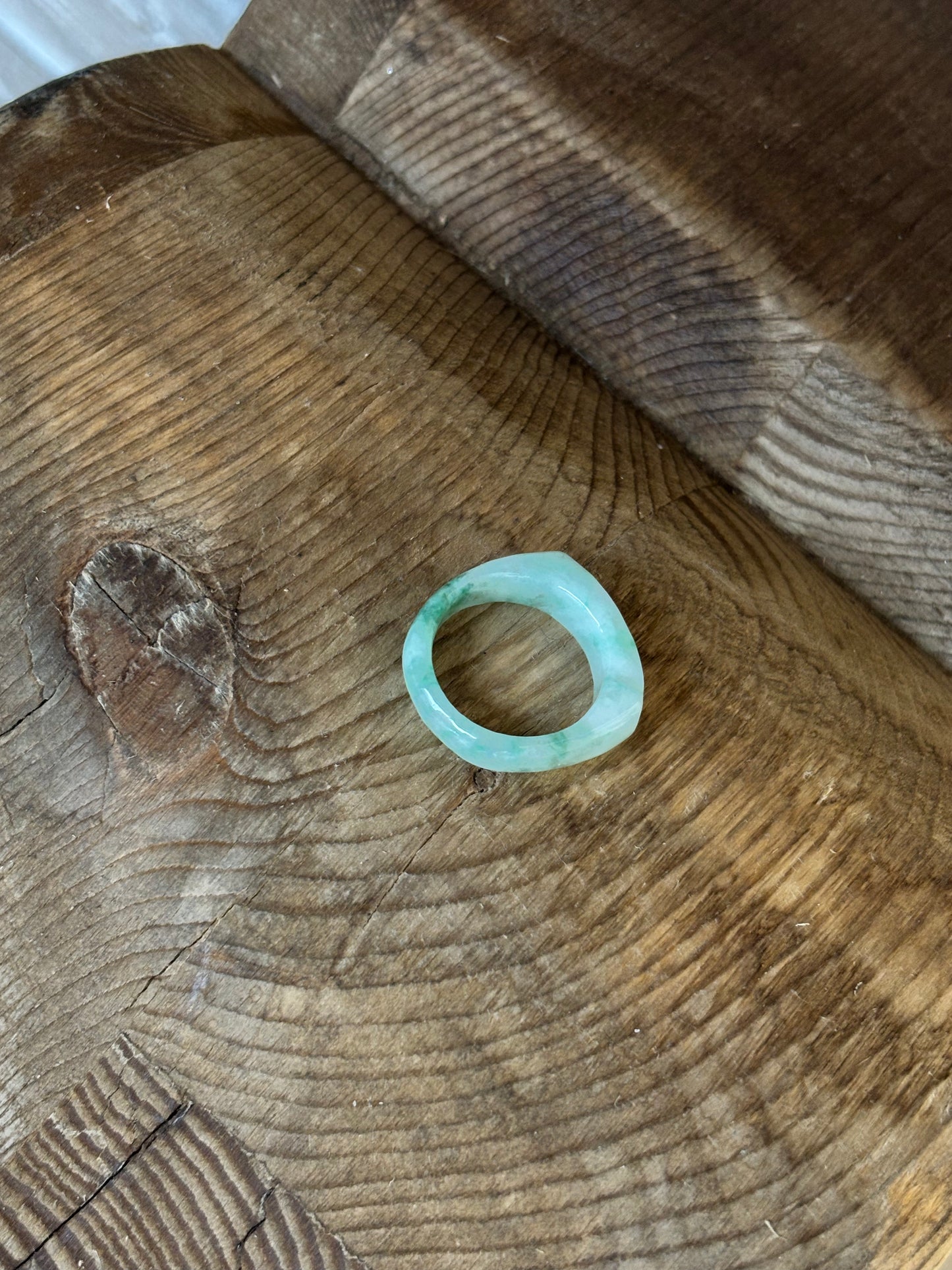 Jade Signet Ring Mable Light Green