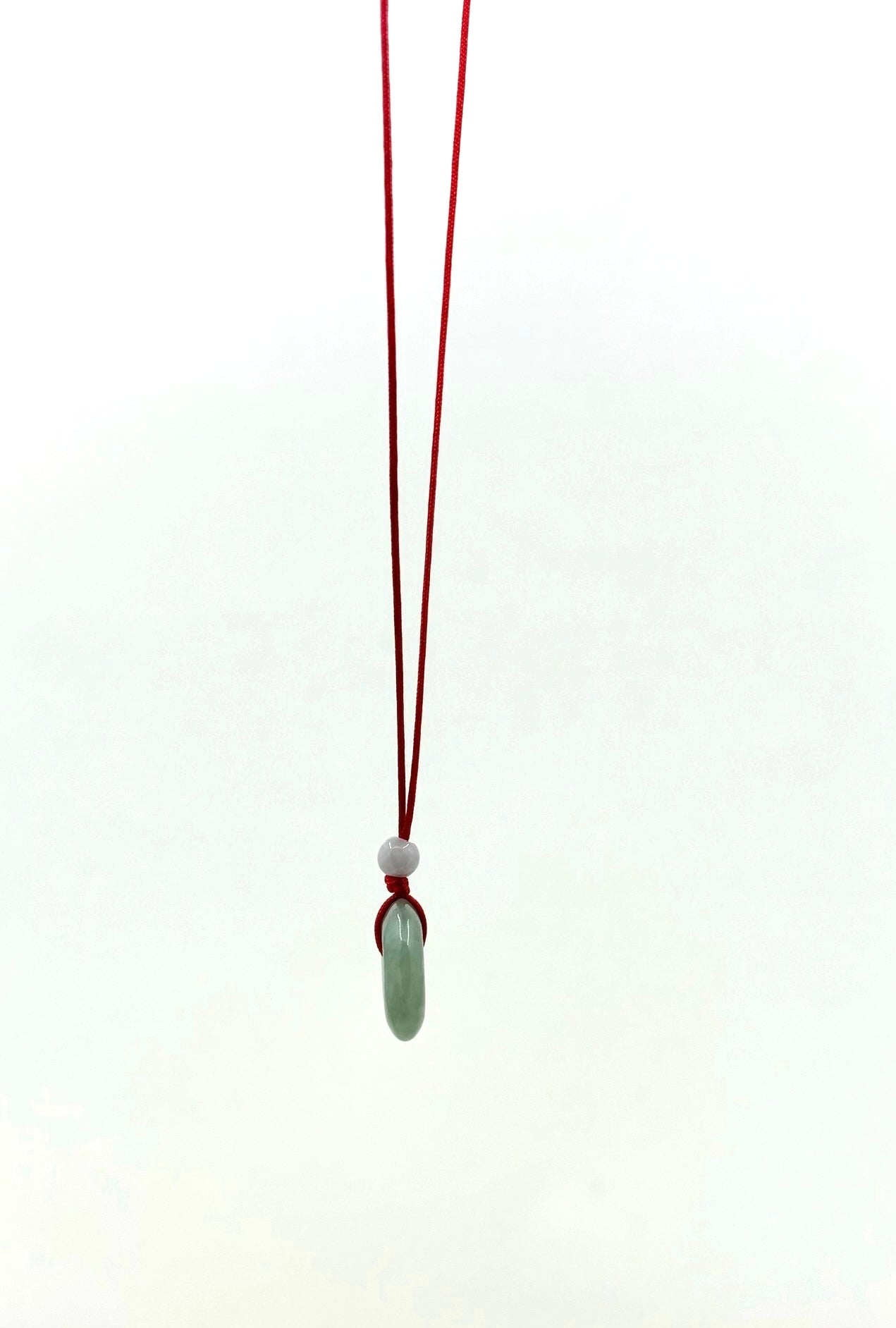 Light Green Beaded Jade Disc Necklace